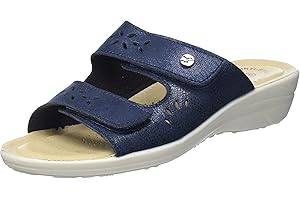 Fly Flot Bellona, Pantofole Donna in Microfibra Elasticizzata, con Velcro Regolabile, Sottopiede Antishock, Sandali