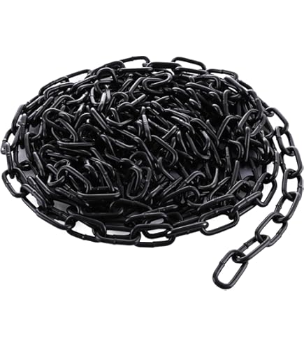 Catena Faithfull In Acciaio Laccato Nero - Catena A Maglie Saldate In