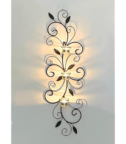 Lot De 2 Appliques Murales Décoratives À Led En De Boule De Verre Pour