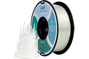 Filamento ZIRO PLA glitter 1,75 mm filamento stampante 3D PLA 1,75 mm serie di colori scintillanti 1 kg, precisione dimensionale +/- 0,05 mm,Trasparente