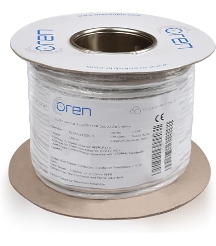 Cavo Ethernet CAT 5E UTP 305m - Cavo Rete 100% Rame Per Rete Gigabit 10/100/1000 Mbps - Foto 4