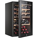 Haier Wine Bank 50 Series 5 HWS49GA Cantinetta Vino, 49 Bottiglie, App hOn, Vetro Anti-UV, Ripiani in Legno, Luce LED, Classe