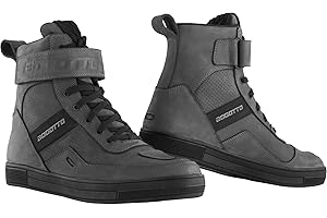 ‎BOGOTTO Bogotto Denton perforierte wasserdichte Motorrad Schuhe, grau, 45