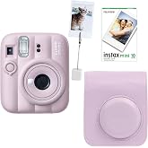 Instax Mini 13 Fotoğraf Makinesi Deri &Ccedil;anta Kıska&ccedil; ve 10'lu Film Hediye Seti (Pembe)