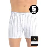 &Ouml;TS Erkek 5&rsquo;li%100 Pamuk Boxer Premium &Ccedil;izgili Ve Kaliteli Hediye Kutulu G&uuml;nl&uuml;k İ&ccedil; Giyim &Ouml;zel Esnek Kalıp 2652-K
