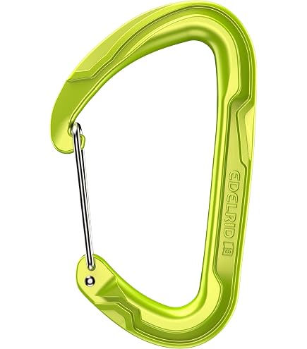 EDELRID Set Pure Wire - Moschettone A D Ultra Leggero Con Cinghia In Poliestere 16 Mm