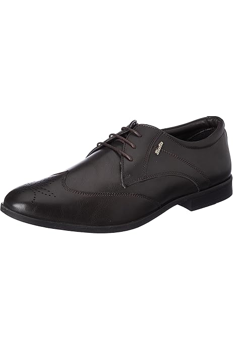 Buy Bata Bally E Mens Formal Lace-Up Shoes in Dark Brown Size- 7 