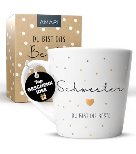 Trendation - Schwester Bruder Tasse Geschenk