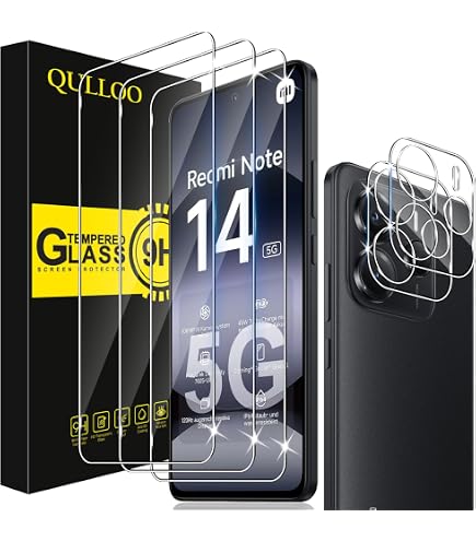 QULLOO Panzerglas Für OPPO A40 4G/A40M – 2x Display- + 2x Kameraschutz, 0,33 Mm, 9H Härte