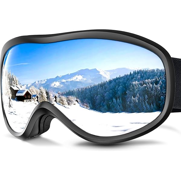 Masque De Ski Scott Unlimited II OTG - Compatible Lunettes De Vue, Blue Chrome, CAT1