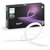 Philips Hue White and Color Ambiance LED Outdoor Lightstrip, 5 Meter, dimmbar, bis zu 16 Millionen Farben, steuerbar via App, komplett wetterfest