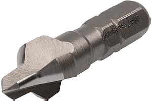 wolfcraft Avellanador, Ø 10 mm, vástago hexagonal I 2547000 I Función 2 en 1 para preparación de uniones atornilladas en madera y en plástico