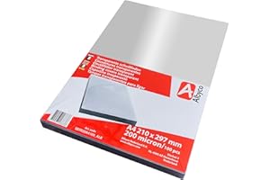 Copertine per Rilegatura Trasparenti Albyco, Lucide, Formato A4, 0,20 mm, per 100 Pezzi