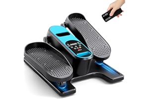 Dripex Velo Elliptique Maison Silencieux, Mini Vélo Elliptique avec Panneau de Contrôle Intelligent et Télécommande, 12 Vitesses Réglables, Pedalier d’Appartement pour Bureau et Domicile