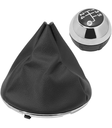 Pommeau De Levier Et Soufflet Compatible Fiat 500/500C 2007-2018 - Références OE 55344016, 50295325...