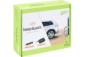 Valeo 632200 - Système d'Aide au Stationnement - Kit Beep&Park: 4 Capteurs + 1 Haut-Parleur - Installation Avant ou Arrière