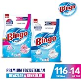 Bingo Premium Toz &Ccedil;amaşır Deterjanı 7 Kg Renkli + Premium Toz &Ccedil;amaşır Deterjanı 7 Kg Beyaz