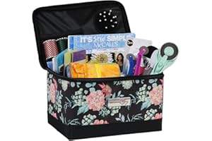 Everything Mary Sewing Case- Black Floral Design EVM13204-1