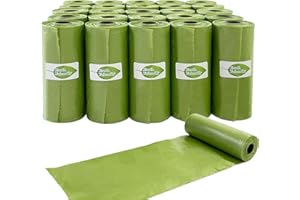VAKOWOO Dog Poo Bags, Biodegradable Poo Bags Dogs Rolls, 390 Thick Poop Waste Bag for Dogs Leak Proof Pet Poop Bags for Dogs – 26 Rolls