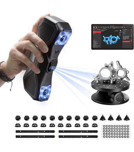 Table Tournante 2 Axes Pour Scanners 3D Revopoint - Plateau Rotatif Pour Numérisation Précise | Charge 5kg