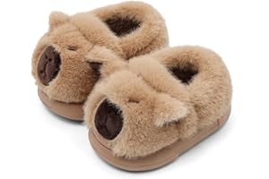 MASOCIO Zapatillas de Estar por Casa Niño Niña Invierno Pantuflas de Cálido Suave Algodón Antideslizante Talla 20-33 EU