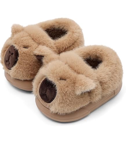 Pantofole Da Donna In Peluche A Forma Di Capibara: Calde Pantofole Da Punta Aperta Pelliccia Casual C P12581752