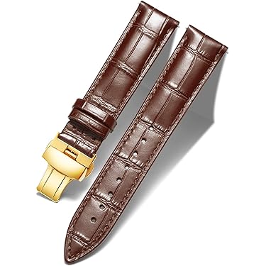 Lederen horlogeband zwart - 22 mm | Juwelier De Tijd