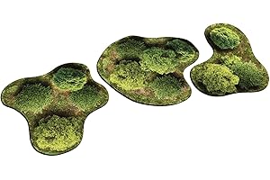 PLAYMATS- Wald Terreno 2D – Foresta, Colore, 6,5" x 7", 7" x 7", 7" x 5", T003
