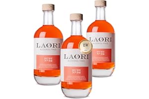 ‎LAORI Laori Ruby No 04 Alkoholfreier Spritz 3x500 ml | Fruchtig-frischer Alkoholfreier Aperitif mit pinker Grapefruit & Orange | Perfekt für Italian Spritz & alkoholfreie Cocktails | Nur 65 Kalorien & vegan