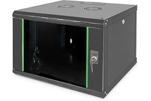 DIGITUS Armoire réseau – rack 19 pouces – 7U – montage mural – profondeur 600 mm – capacité de charge 100 kg – série Unique – noir