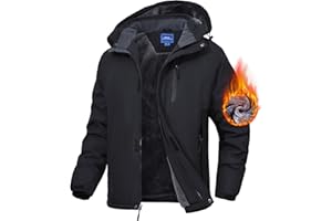 Zoofly Winterjacke Herren Skijacke Warm Wasserdicht Outdoor jacken für Männer Winddicht Snowboardjacke mit Abnehmbarer Kapuze