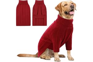 Queenmore Jersey Teckel, Suave Elástico para Perros Medianos, Jack Russell, Beagle, Schnauzer, Perro Salchicha (Rojo, XL)