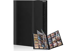 L&W LUCK Album Cartas,20 Páginas,360 Álbum de Para Cartas Coleccionista,Álbum Colección Tarjetas Impermeable,Tener un Elástico