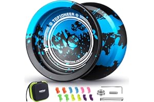MAGICYOYO JoJo V12 Reaktionsfähiges JoJo für Kinder von 8-12 Jahren oder mehr, Finger Spin Yoyo Tricks Yoyo, Unresponsive Yoyo für Profis, Inklusive 12 Saiten und komplettes Zubehör für Tricks