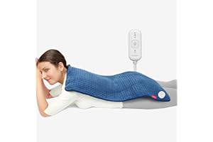 Comfytemp 83x43cm XXL- Grande Almohada Eléctrica, Almohada Eléctrica Extra Suave con Apagado Automático y Calentamiento Rápido, Manta Eléctrica para Espalda, Hombros, Cuello y Vientre, Lavable