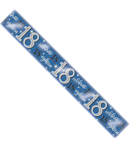 OAKTREE UK Jumbo-Abzeichen "I Am 2 Today" – 15,2 Cm, Blau, Holografisches Design