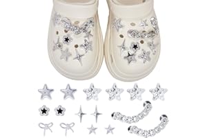 LUBOXIN Charms do butów, słodkie, błyszczące przypinki do butów, zestaw "zrób to sam", dekoracja butów ze strasem, akcesoria dla dziewcząt, kobiet, dzieci