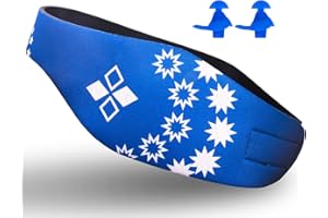 AUNEOS Lightening Diadema de natación – diseñada para ayudar a prevenir las orejas del nadador – Orejas y protectores de oídos – evita la penetración del agua y mantiene los tapones para los oídos