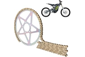 JFG RACING Kettenradkette, 112 Motorrad-Antriebskette + 58 Zähne Kettenrad für Sur-Ron S/X Elektromotorrad Sur Ron Light Bee Talaria Sting