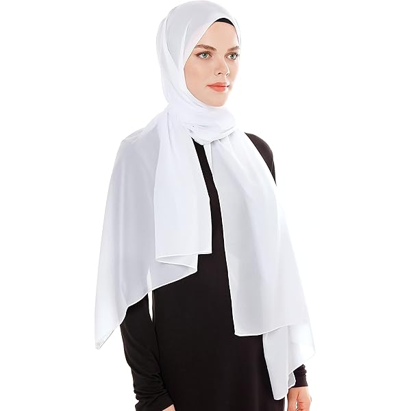 Minicloss Chiffon Hijab Kopftuch – 180 X 70 Cm, Weich, Atmungsaktiv, Als Schal Nutzbar