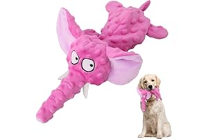 SHOKUTO Dog Squeaky Toys, No Stuffing Plush Puppy Chew for Small Medium Large Breed, Interactive Play Boredom Relief, Durable Teething Birthday Dog Gift
