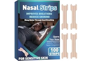 ZKMAGIC Nasenpflaster, Clear Nose Strips für Schnarchen, Wirksame Anti-Schnarch-Lösung, Nasal Strips zur Linderung von Verstopfung der Nase, Verbesserter Luftstrom und Bequeme Passform, 100 Streifen