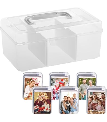 Systeemkaartenbox, 2 stuks, transparante kaartenbox