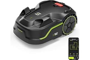 SUNTEK Mähroboter I600+, Rasenmäher Roboter mit Smart Routenplanung für Rasenflächen bis 600 m², Ultraschall Hindernisvermeidung & Mehrzonen-Management, Begrenzungskabel, APP Bedienbar, Steigung 35%