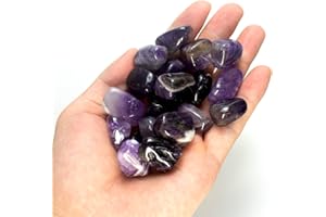 OUUBUUY 200g Amethyst Kristalle Steine Edelstein Kristalle Kristall Stein Heilsteine Natürliche Meditation Reiki 2-3cm