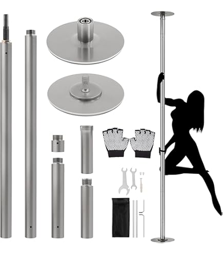 Extension Chromée Pour Pole Dance – 3,4 Pieds, 45 Mm, Fitness, Spinning (neuf)