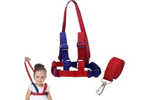 GODNEEI Baby Reins, Walking Harness, Safety Leash Anti-Lost, Baby Harness for Walking, Adjustable Baby Leash, Hand-Held Childs Safety Harness, Leash Wrist Reins for Boys and Girl