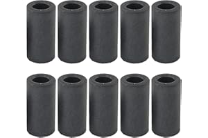 YOKIVE 10pz Toroide Ferrite Nucleo, Ferrite cerchio Toroide Nucleo Ferro, Buono per Filtri Bobine, Trasformatori potenza (Grigio scuro, 14mm x 8mm x 28mm)