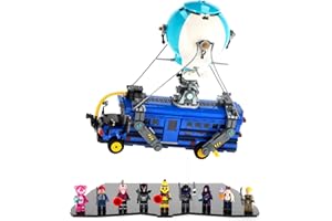 PLEXICO UNIQUEDISPLAY Display Stand for LEGO Fortnite 77073 Battle Bus