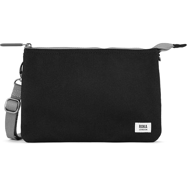Roka London Borsa Willesden B Sostenibile: Nylon Riciclato, Tracolla Regolabile, Colore Prugna - 3